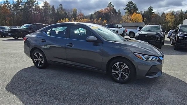 Used 2021 Nissan Sentra SV with VIN 3N1AB8CV4MY293873 for sale in Newport, NH