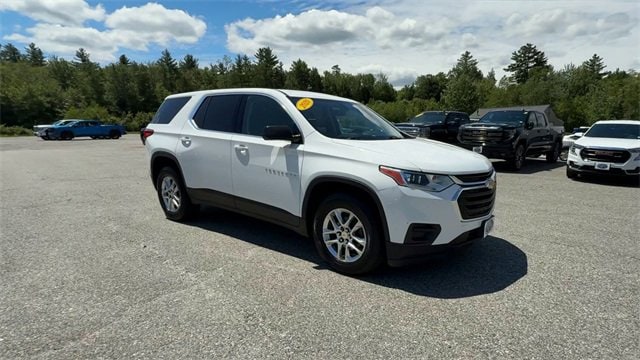 Used 2020 Chevrolet Traverse LS with VIN 1GNEVFKW1LJ291819 for sale in Newport, NH