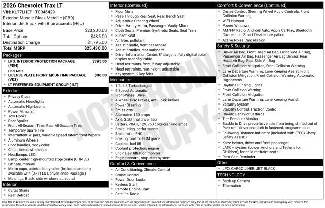 2026 Chevrolet Trax LT - Photo 14