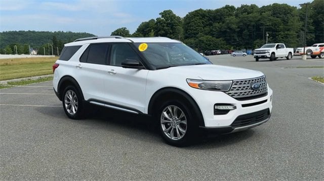 Used 2021 Ford Explorer Limited with VIN 1FMSK8FH1MGB52280 for sale in White River Junction, VT