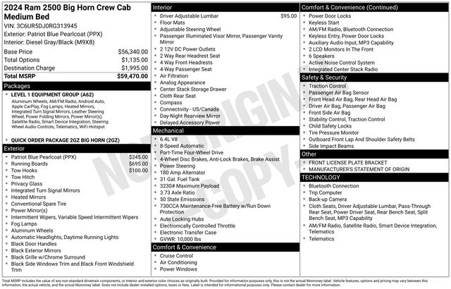 2024 RAM Ram 2500 Pickup Big Horn's photo