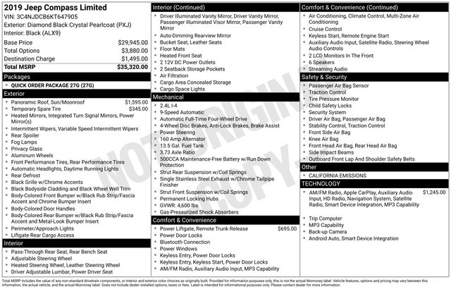 2019 Jeep Compass SUV 