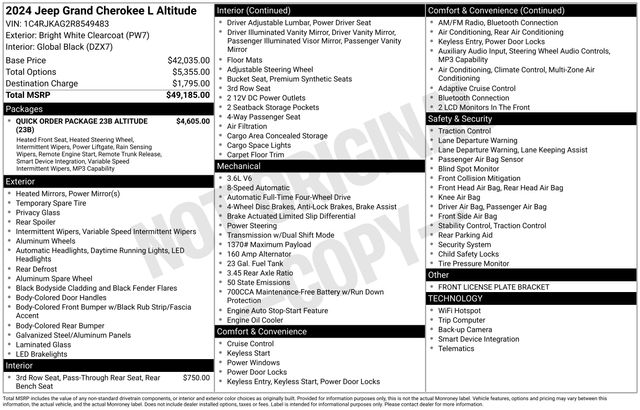 2024 Jeep Grand Cherokee L SUV 
