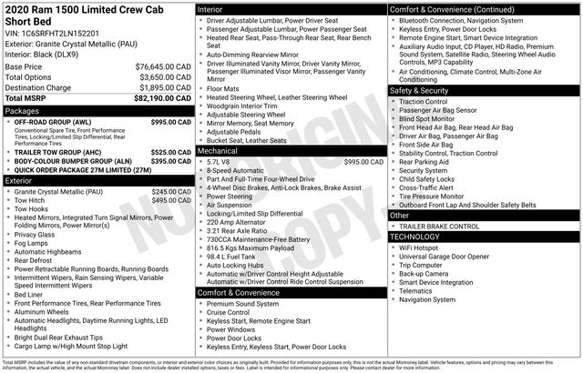 2020 RAM Ram 1500 Limited's photo
