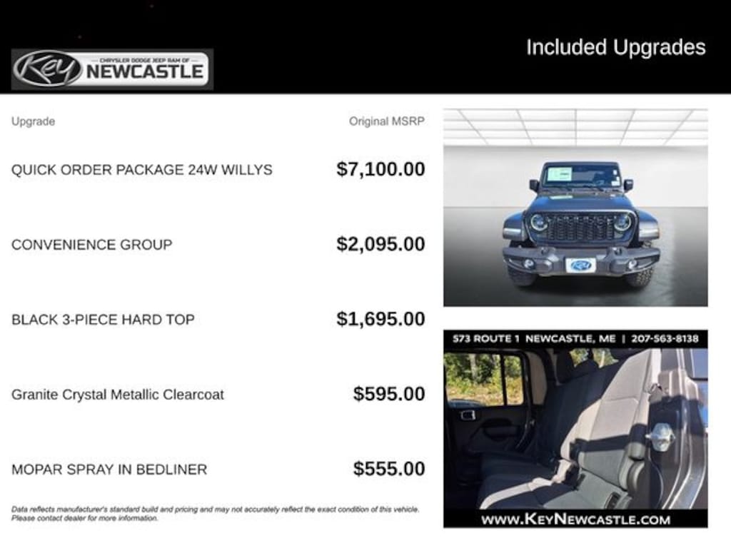 New 2025 Jeep Gladiator Willys Pickup