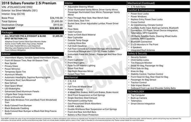 2018 Subaru Forester Premium