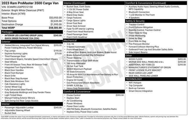2023 RAM ProMaster Cargo Van Base's photo