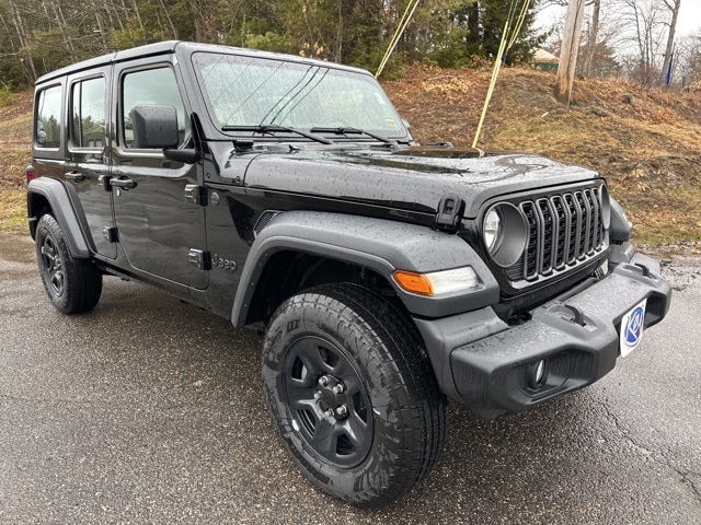 Used 2024 Jeep Wrangler 4-Door Sport with VIN 1C4PJXDGXRW245958 for sale in Newcastle, ME