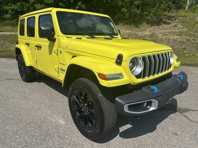 Used 2024 Jeep Wrangler 4xe Sahara 4XE with VIN 1C4RJXP63RW201957 for sale in Newcastle, ME