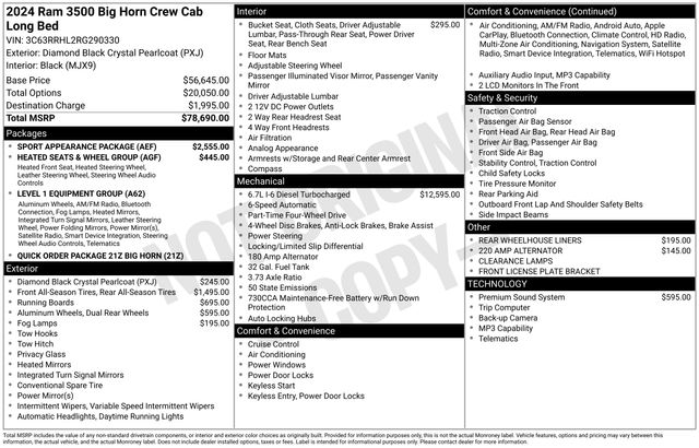 2024 RAM Ram 3500 Pickup Big Horn's photo