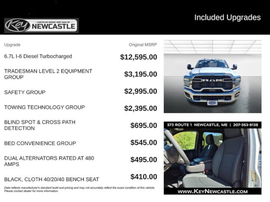 New 2025 Ram 3500 Tradesman Pickup