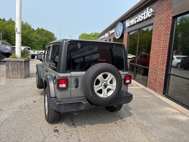 Used 2023 Jeep Wrangler 4-Door Sport S with VIN 1C4HJXDG8PW546391 for sale in Newcastle, ME