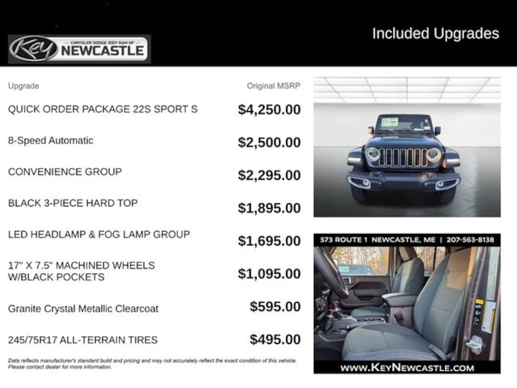 New 2026 Jeep Wrangler Sport S Sport Utility