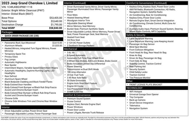 2023 Jeep Grand Cherokee L Limited's photo