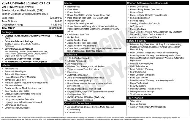 2024 Chevrolet Equinox RS's photo