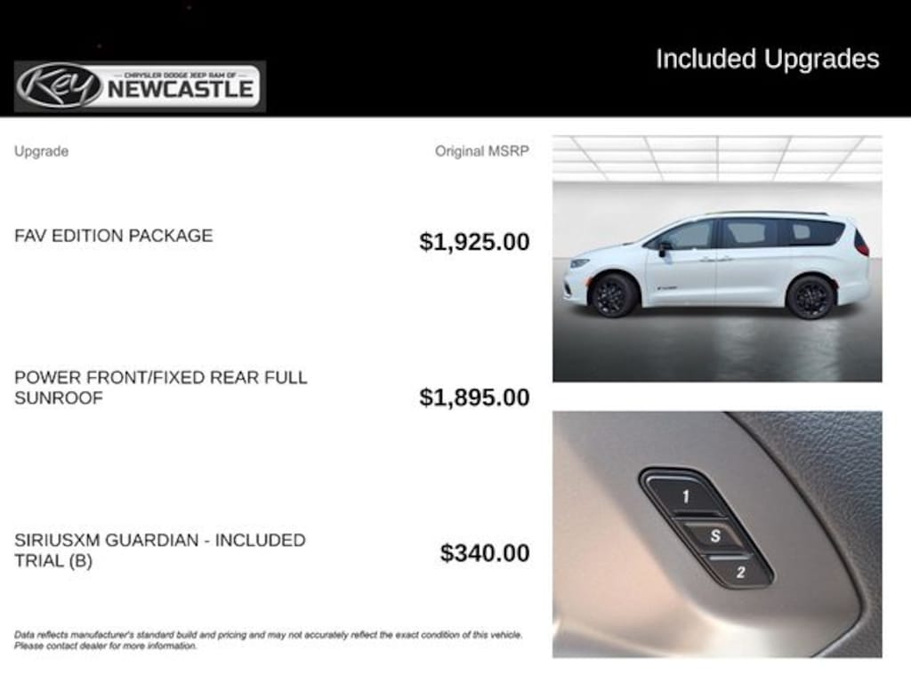 New 2025 Chrysler Pacifica Select Passenger Van