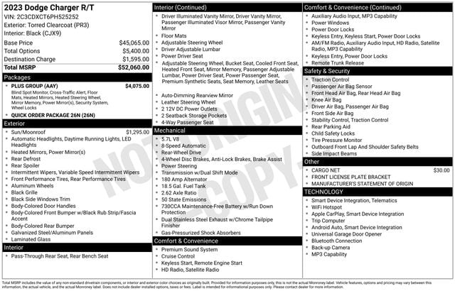 2023 Dodge Charger R/T's photo