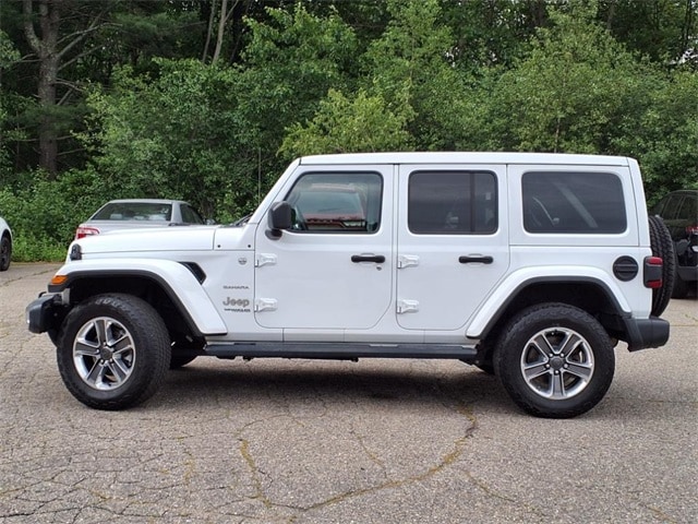 Used 2021 Jeep Wrangler Unlimited Sahara with VIN 1C4HJXEG9MW524622 for sale in Rochester, NH
