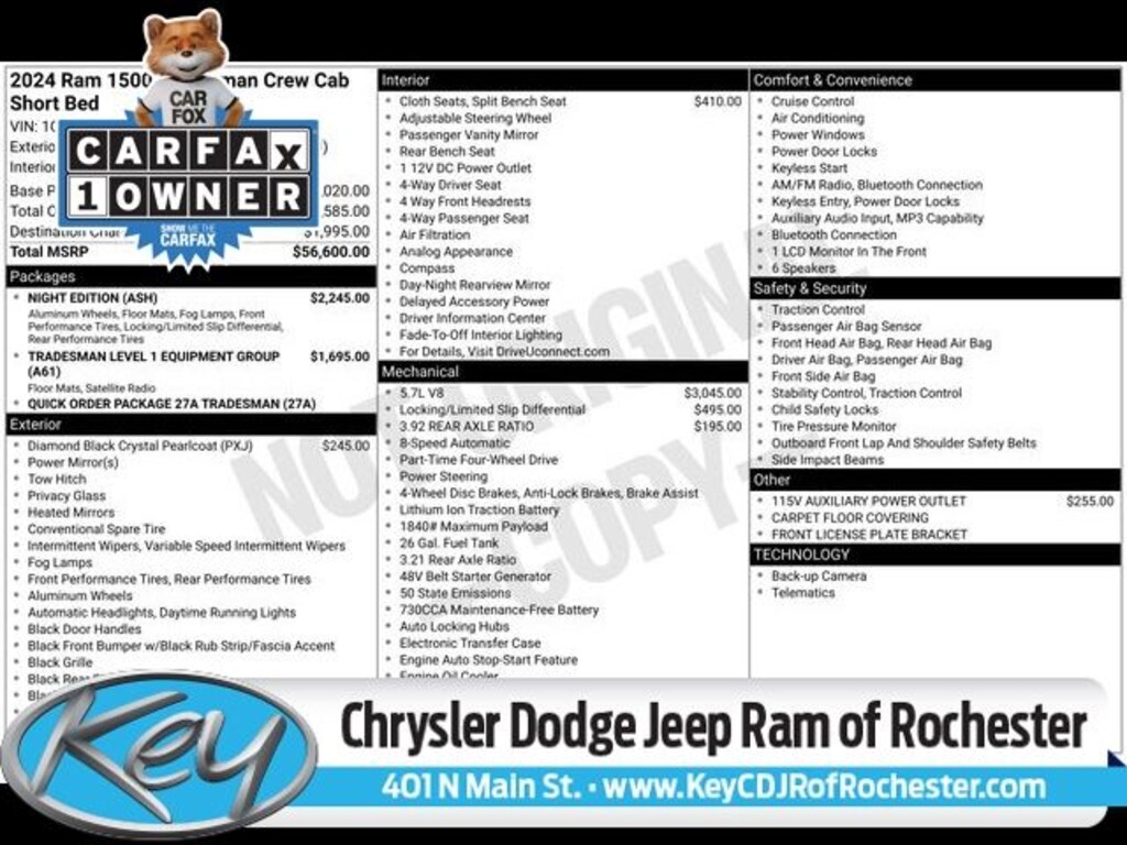 Used 2024 Ram 1500 Tradesman Truck Crew Cab