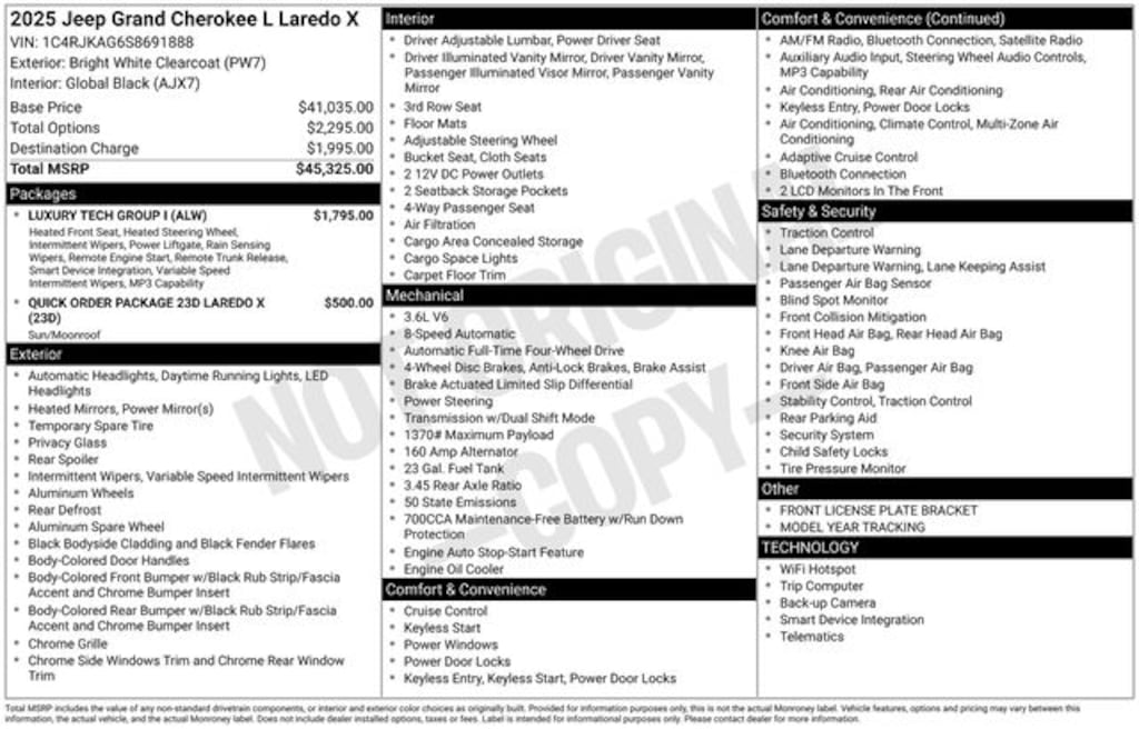 New 2025 Jeep Grand Cherokee Laredo Sport Utility
