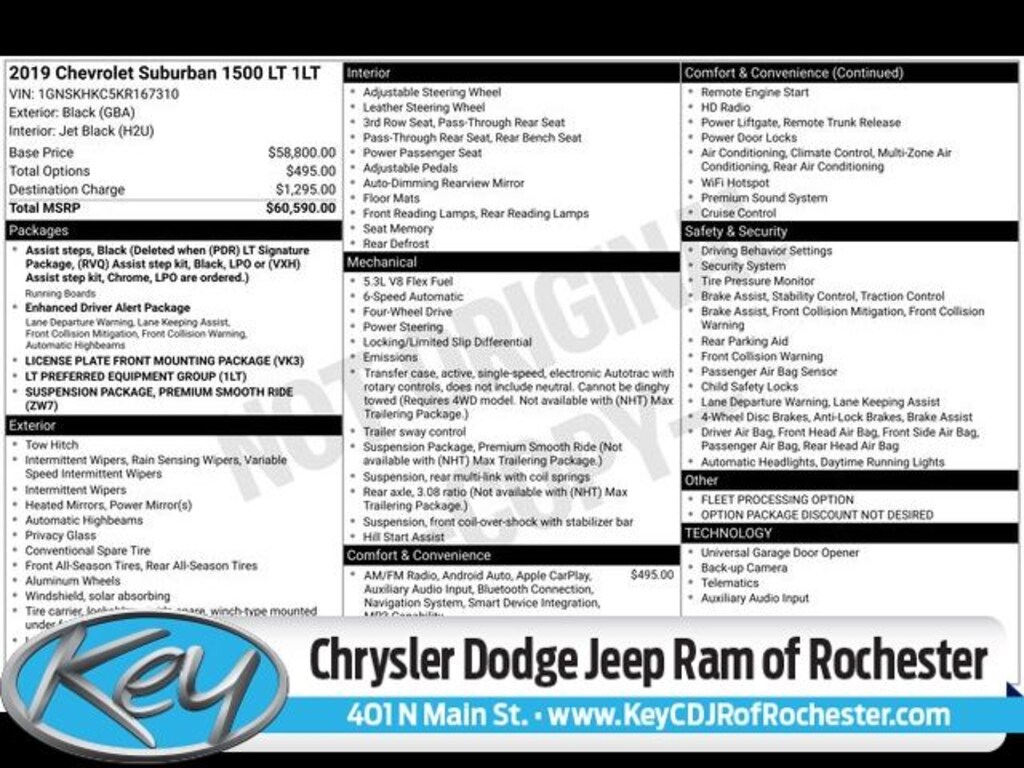 Used 2019 Chevrolet Suburban LT SUV