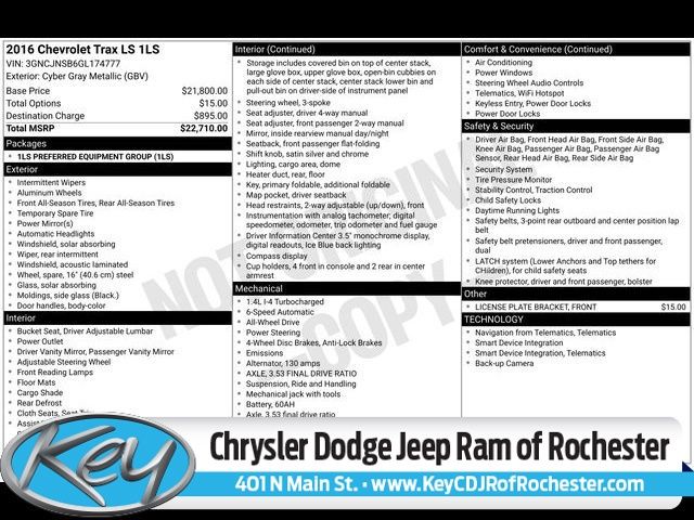 2016 Chevrolet Trax LS's photo