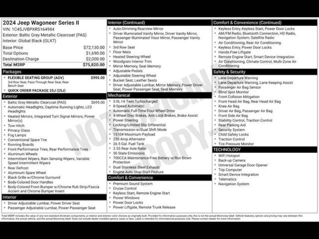 Used 2024 Jeep Wagoneer Series II SUV