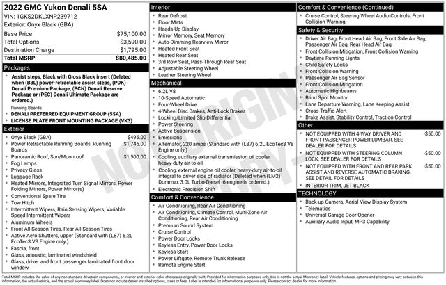 2022 GMC Yukon Denali's photo