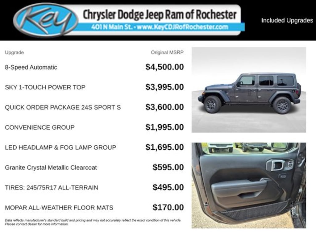 New 2025 Jeep Wrangler Sport S Sport Utility