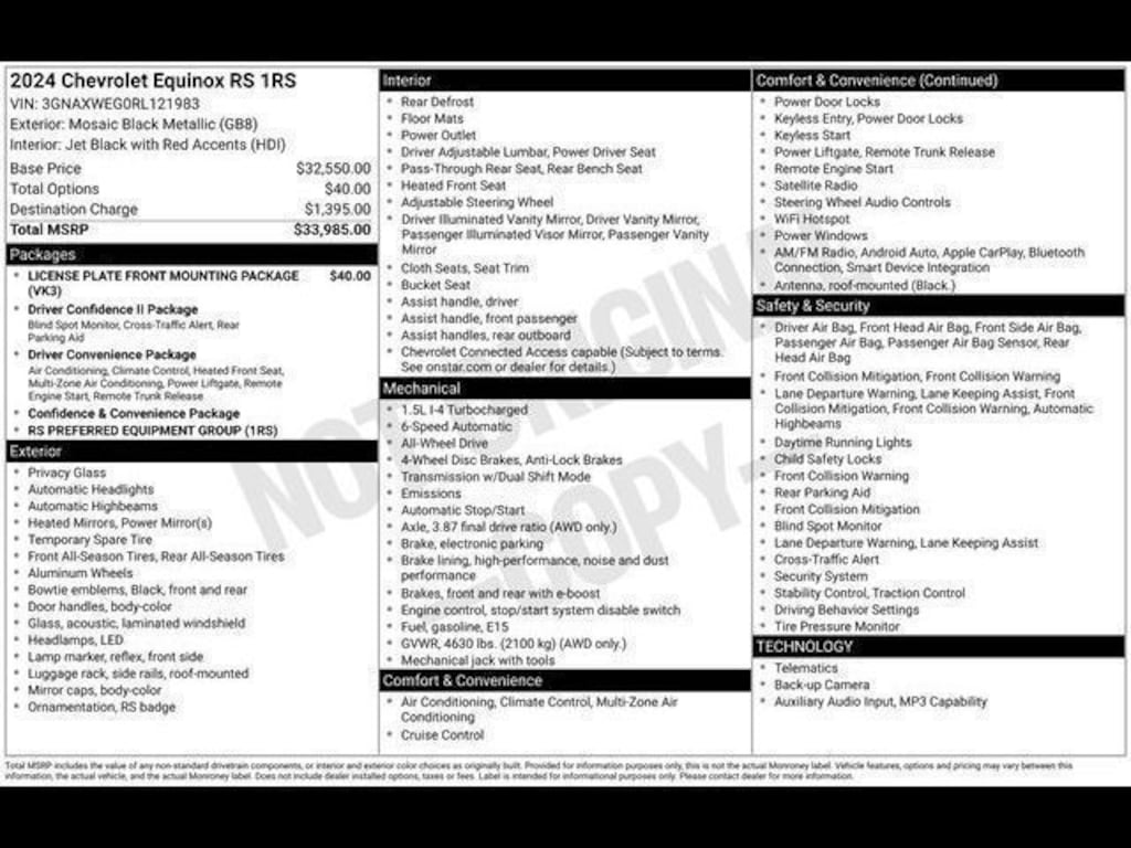 Used 2024 Chevrolet Equinox RS SUV