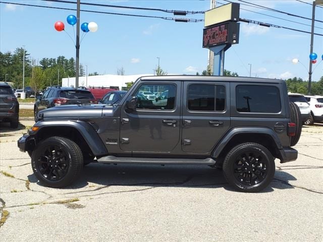 Used 2021 Jeep Wrangler Unlimited High Altitude with VIN 1C4HJXEG0MW513055 for sale in Rochester, NH