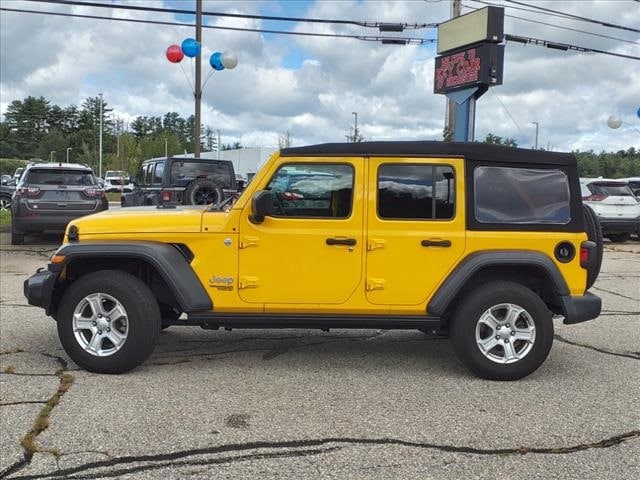 Used 2019 Jeep Wrangler Unlimited Sport S with VIN 1C4HJXDG0KW538276 for sale in Rochester, NH