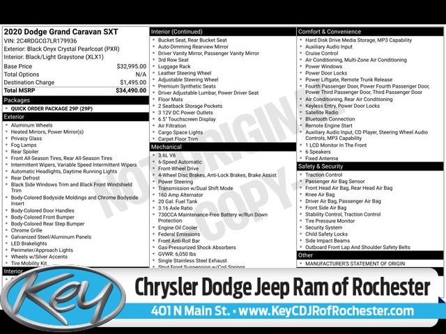 2020 Dodge Grand Caravan SXT's photo