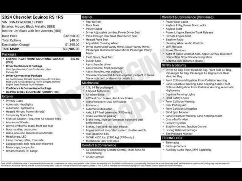 Used 2024 Chevrolet Equinox RS SUV
