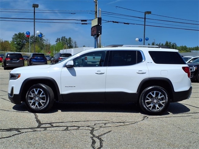 Used 2023 GMC Acadia SLE with VIN 1GKKNRL46PZ254299 for sale in Rochester, NH