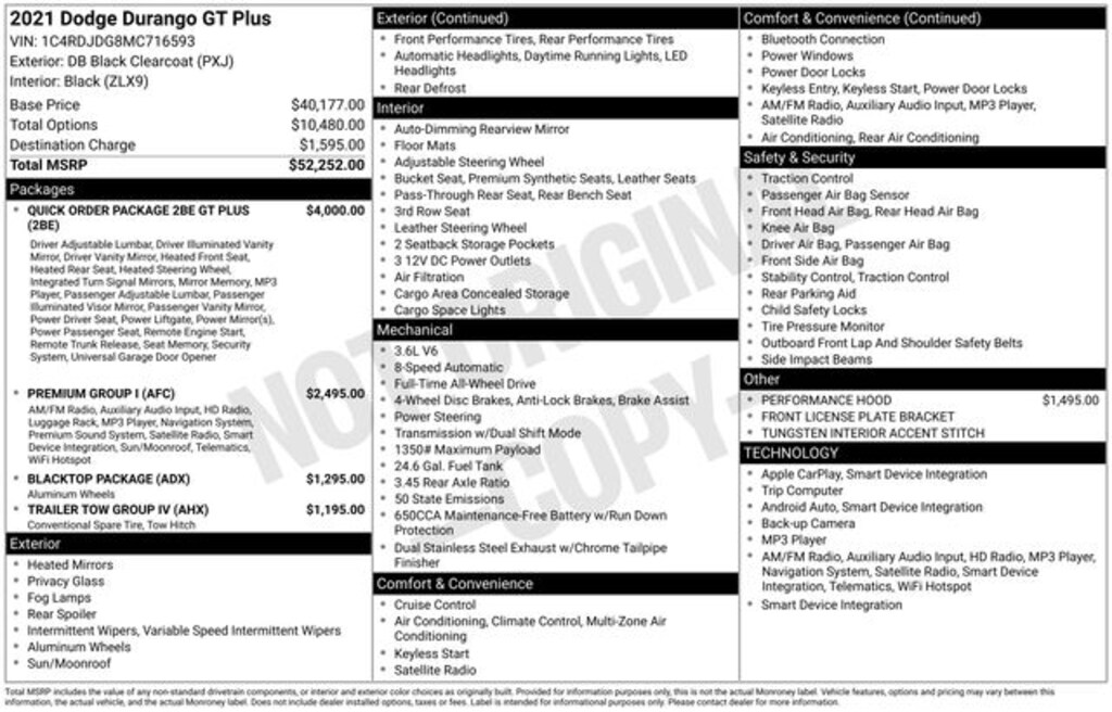 Used 2021 Dodge Durango GT Plus SUV