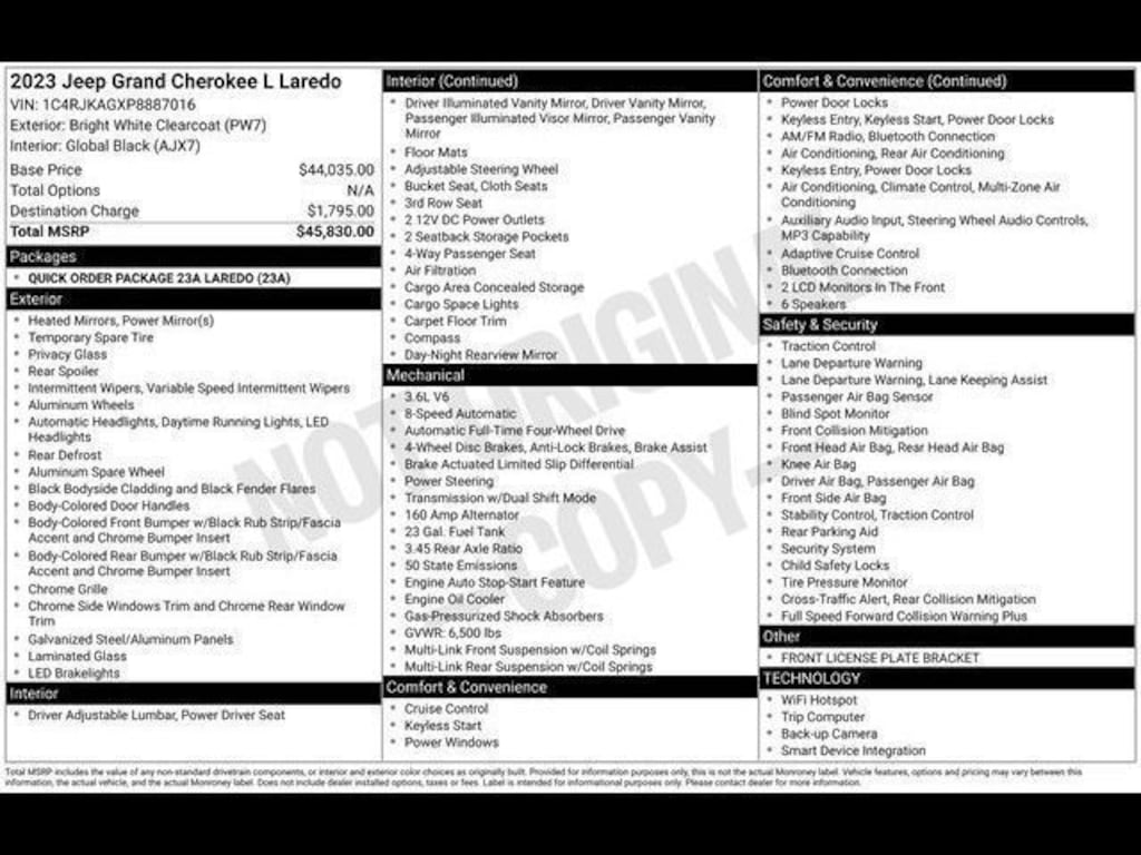 Used 2023 Jeep Grand Cherokee Laredo SUV