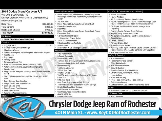 2016 Dodge Grand Caravan R/T's photo