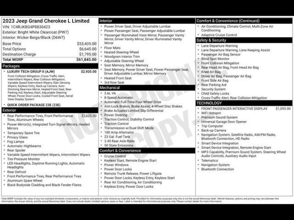Used 2023 Jeep Grand Cherokee Limited SUV