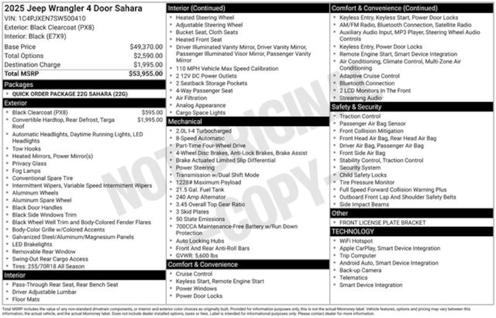 Used 2025 Jeep Wrangler Sahara SUV