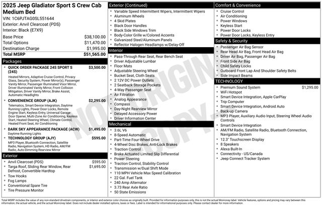 2025 Jeep Gladiator Sport S - Photo 4