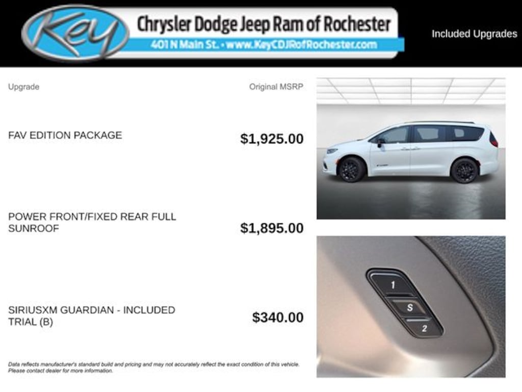 New 2025 Chrysler Pacifica Select Passenger Van