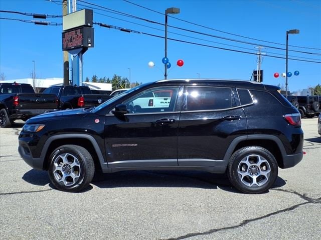 Used 2022 Jeep Compass Trailhawk with VIN 3C4NJDDB2NT200622 for sale in Rochester, NH