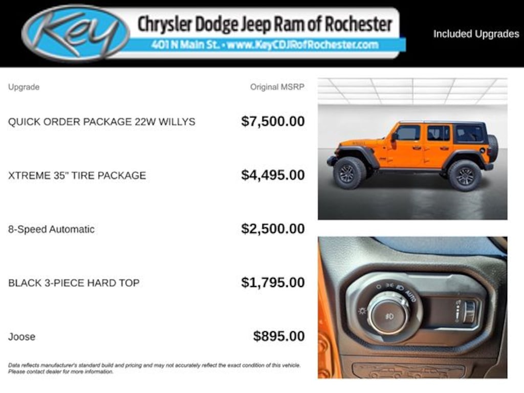 New 2025 Jeep Wrangler Willys Sport Utility