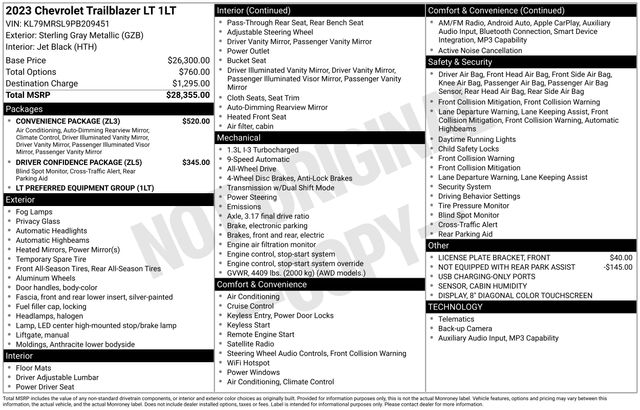 2023 Chevrolet TrailBlazer LT's photo