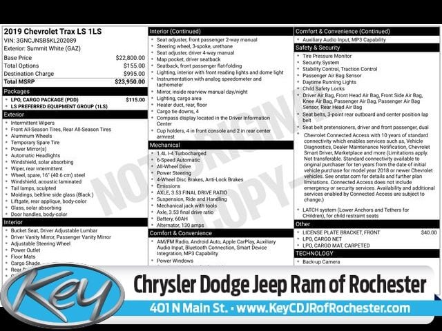 2019 Chevrolet Trax LS's photo