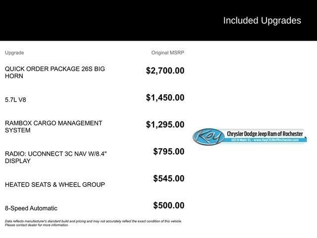 Used 2017 RAM Ram 1500 Pickup Big Horn with VIN 1C6RR7LT2HS727840 for sale in Rochester, NH