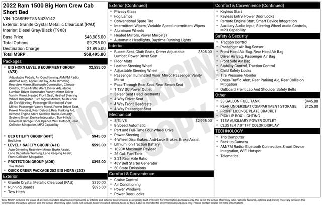 2022 RAM Ram 1500 Pickup Big Horn/Lone Star's photo