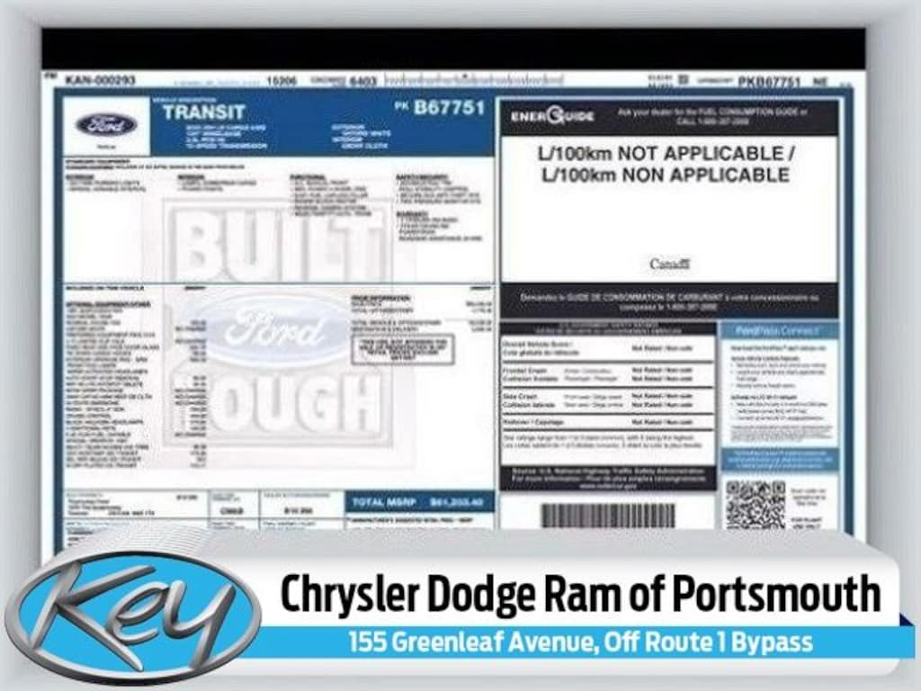 Used 2023 Ford Transit-250 Cargo Base Van Low Roof Van