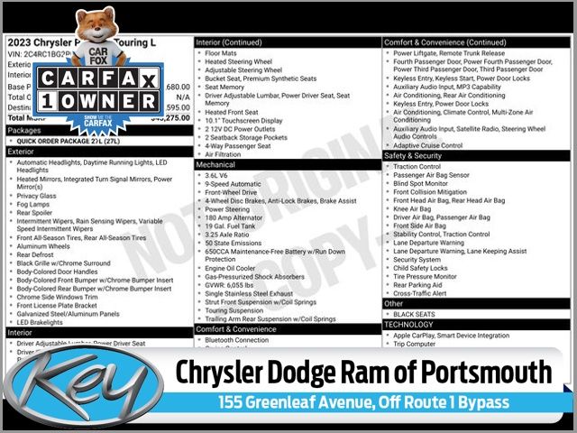 2023 Chrysler Pacifica Van Passenger Van 